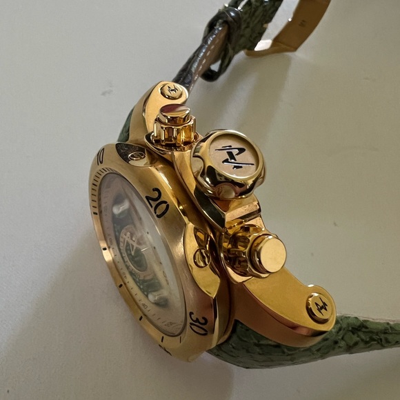 Invicta Reserve Venom Swiss Made Quartz Chronograph Leather Strap Watch 14968 - Picture 4 of 12